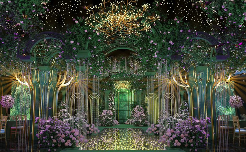 青岛奇妙森林婚礼堂效果展示